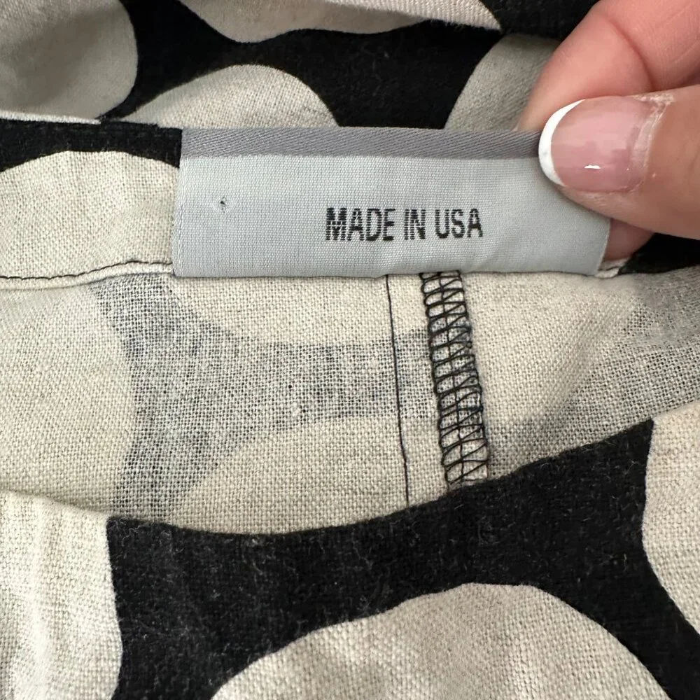 Eleven Stitch Design Pullover Bubble Short Dress Sleeveless Flax Blend Beige Pol - Picture 10 of 12